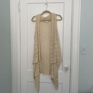 Forever 21 Womens Knit Crochet Open Vest. One Size Fits Most